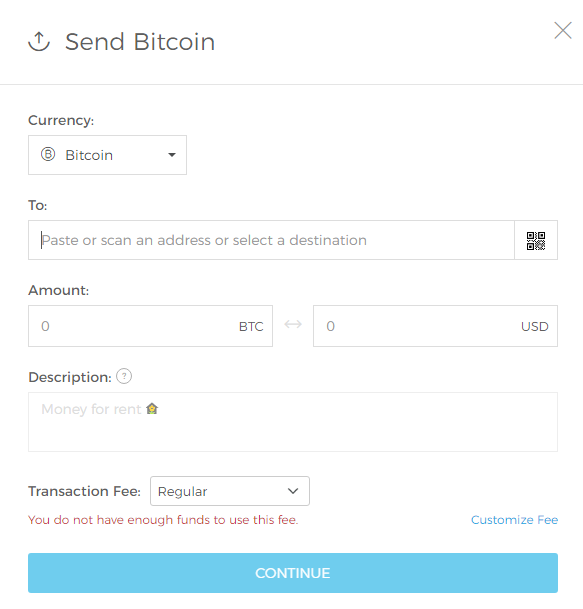 blockchain bitcoin wallet sign up